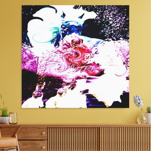 Freshtastic Psychedelic Horse 01-01 Canvas Afdruk (Insitu (Woonkamer))