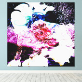 Freshtastic Psychedelic Horse 01-01 Canvas Afdruk (Insitu (Houten vloer))