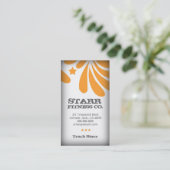 FRESHTASTISCH ORANJE VISITEKAARTJE (Staand voorkant)