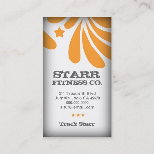 FRESHTASTISCH ORANJE VISITEKAARTJE (Voorkant)