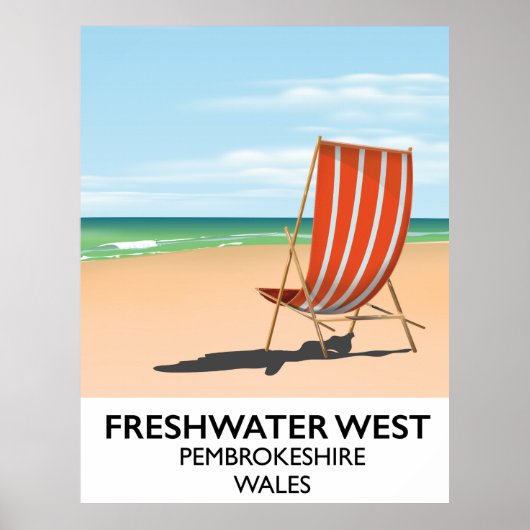 Freshwater West Pembrokeshire Wales Poster (Voorkant)
