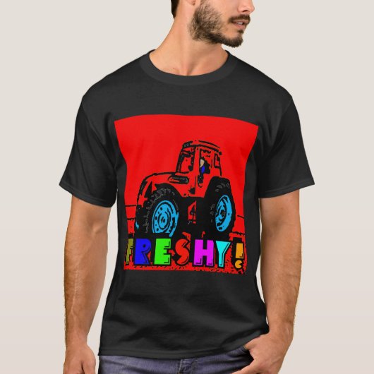 Freshy Tractor-T-shirt T-shirt (Voorkant)