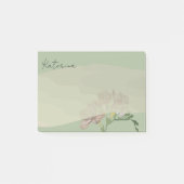 Fresia op Sage Post-it® Notes (Voorkant)