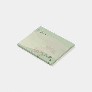 Fresia op Sage Post-it® Notes