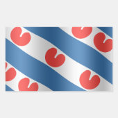 Fresian Flag Rechthoekige Sticker (Voorkant)