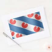 Fresian Flag Rechthoekige Sticker (Envelop)
