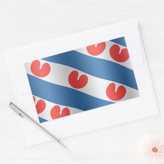 Fresian Flag Rechthoekige Sticker (Envelop)