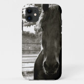 Fresian Horse IPhone Case (Achterkant)