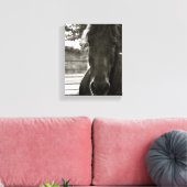 Fresian Paard Fotodoek Print (Insitu (Woonkamer))