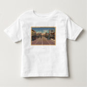 Fresno, CA-Uitzicht - Noord op Broadway Kinder Shirts (Voorkant)
