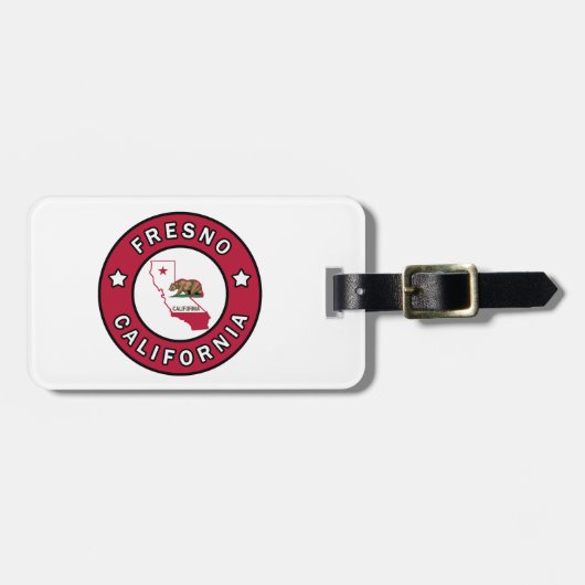 Fresno California Bagagelabel (Voorkant horizontaal)