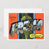 Fresno, California  Big Letters Briefkaart (Voorkant / Achterkant)