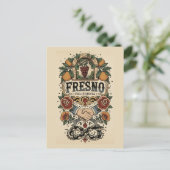 Fresno California Central Valley Briefkaart (Staand voorkant)