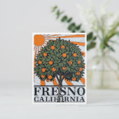 Fresno California Central Valley Briefkaart (Staand voorkant)
