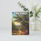 Fresno California Central Valley Briefkaart (Staand voorkant)