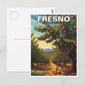 Fresno California Central Valley Briefkaart (Voorkant / Achterkant)