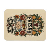 Fresno California Central Valley Magneet (Horizontaal)