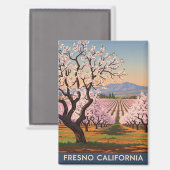 Fresno California Central Valley Magneet (Voorkant / Achterkant)