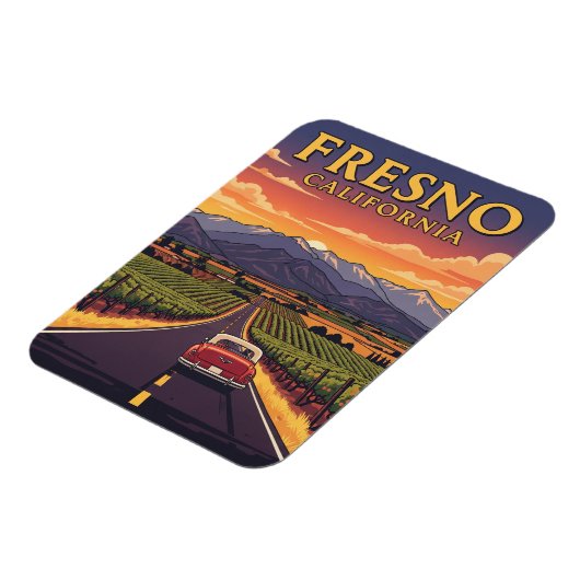 Fresno California Central Valley Magneet (Linkerzijde)