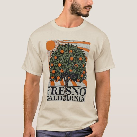 Fresno California Central Valley T-shirt (Voorkant)