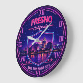 Fresno California Downtown Skyline Grote Klok (Hoek)