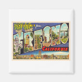 Fresno California groot Letter-Briefkaart Magneet (Voorkant)