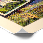 Fresno California  groot Letter-Briefkaart Poster (Hoek)