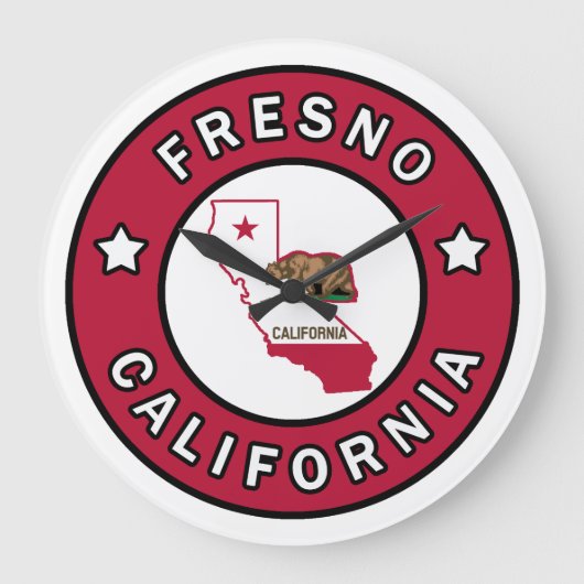 Fresno California Grote Klok (Voorkant)