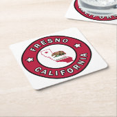 Fresno California Kartonnen Onderzetters (Schuin)