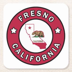 Fresno California Kartonnen Onderzetters