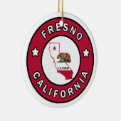 Fresno California Keramisch Ornament (Rechts)