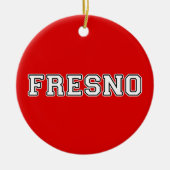 Fresno California Keramisch Ornament (Voorkant)