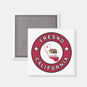 Fresno California Magneet (Voorkant / Achterkant)