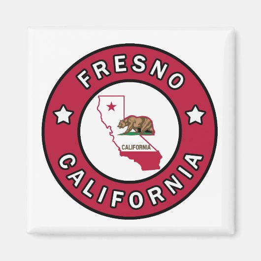 Fresno California Magneet (Voorkant)