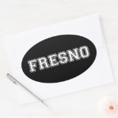 Fresno California Ovale Sticker (Envelop)