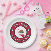 Fresno California Papieren Bordje (Feest)