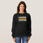 Fresno California Pride Rainbow Flag Gay Pride Mer Trui (Voorkant volledig)