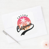 Fresno, California Retro Sticker (Envelop)
