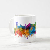 Fresno California Silhouet Koffiemok (Voorkant links)