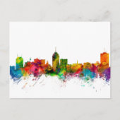 Fresno California Skyline Briefkaart (Voorkant)