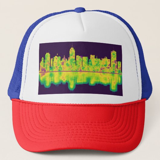 Fresno California Skyline Trucker Pet (Voorkant)