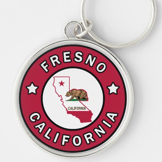 Fresno California Sleutelhanger (Voorkant)