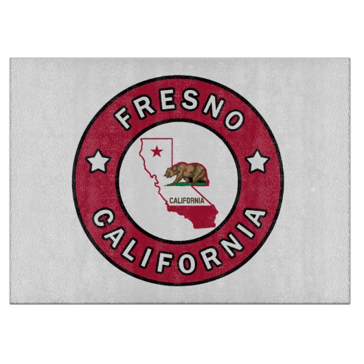 Fresno California Snijplank (Voorkant)