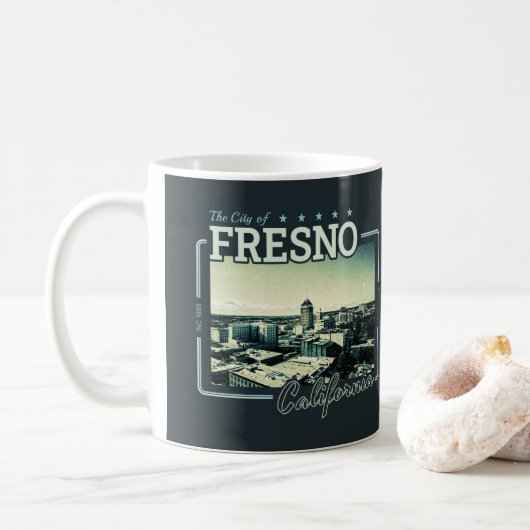FRESNO CALIFORNIA - STAD FRESNO CA KOFFIEMOK (Met donut)
