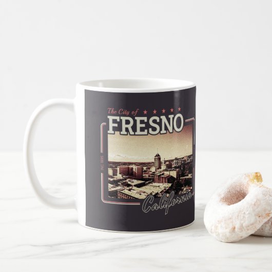 FRESNO CALIFORNIA - STAD FRESNO CA KOFFIEMOK (Met donut)