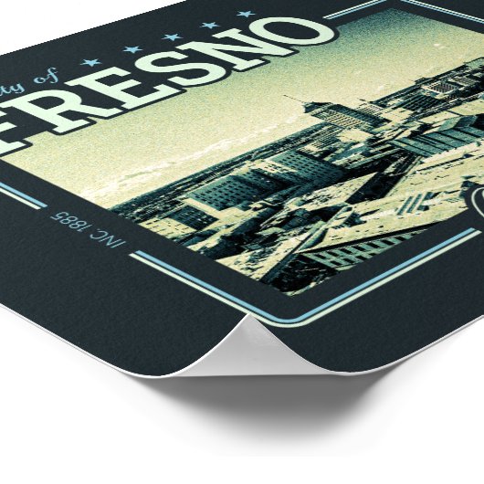 FRESNO CALIFORNIA - STAD FRESNO CA POSTER (Hoek)