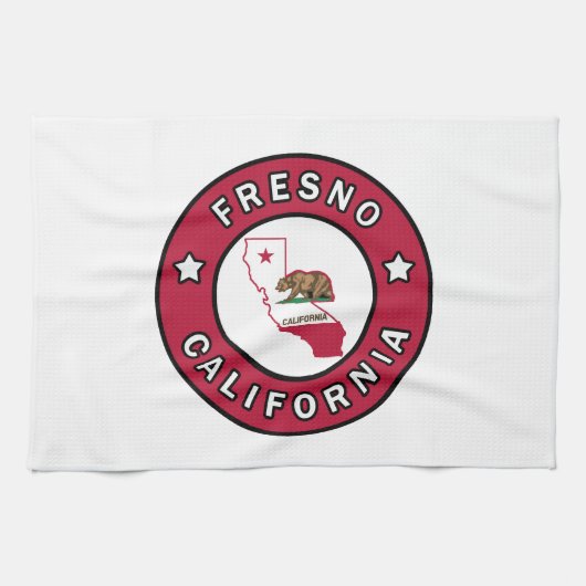 Fresno California Theedoek (Horizontaal)