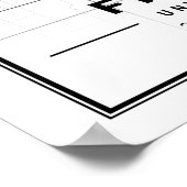 Fresno California, Verenigde Staten reisstadkaart Poster (Hoek)