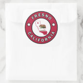 Fresno California Vierkante Sticker (Tas)