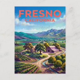 Fresno, Californië Californië Briefkaart